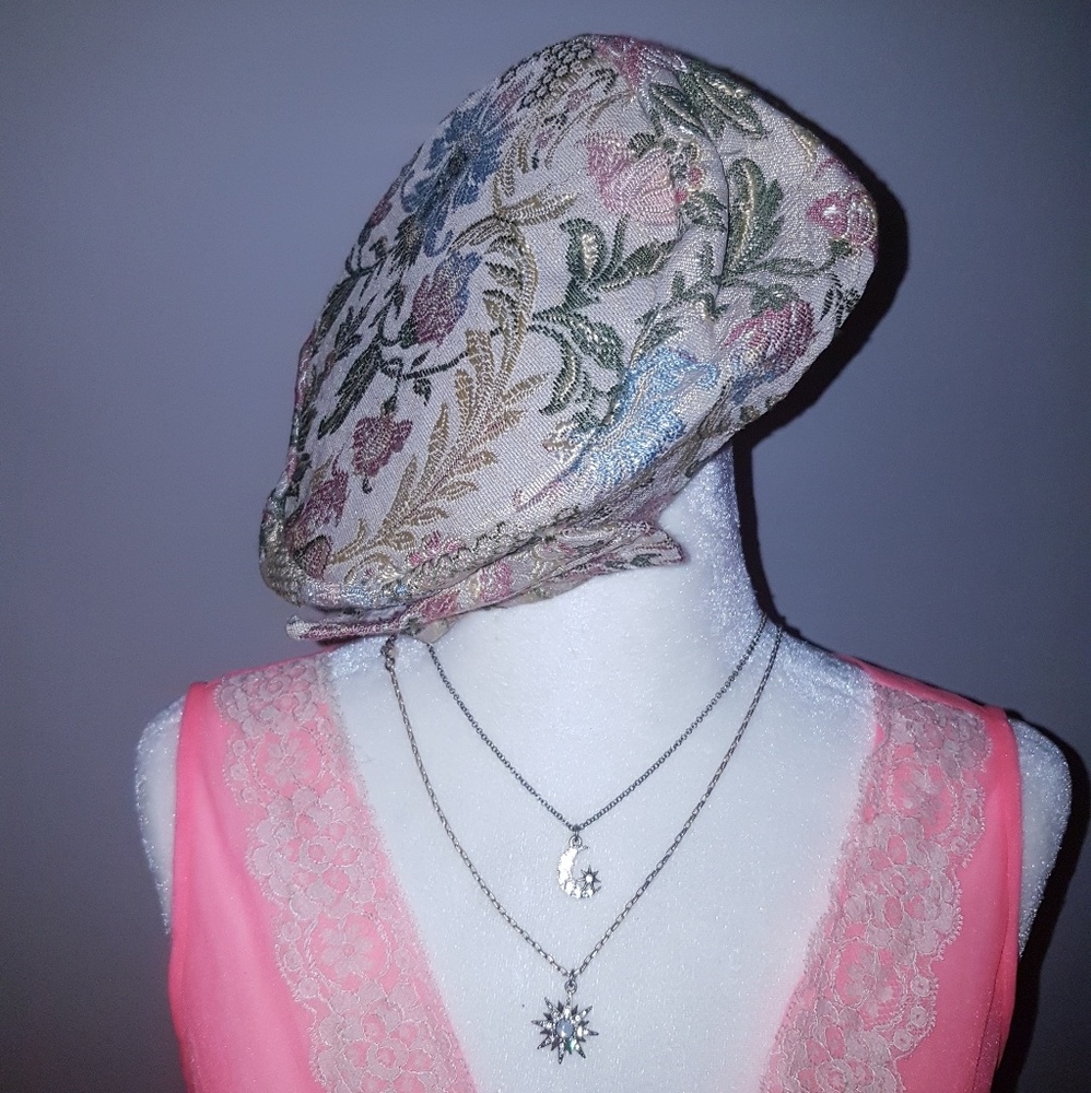 ROMANTIC VALENTINE ❤ Vintage Floral Hat Gold India